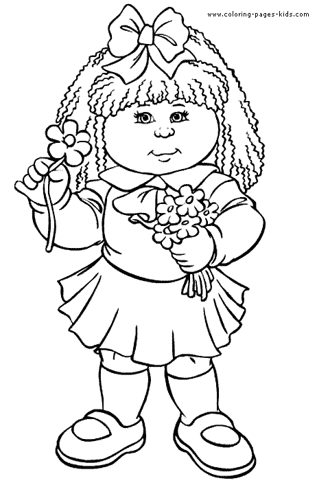 Cabbage Patch Kids color page - Coloring pages for kids - Cartoon
