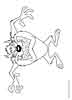Tazmanian Devil (Taz) coloring pages - Cartoon Color Pages - printable