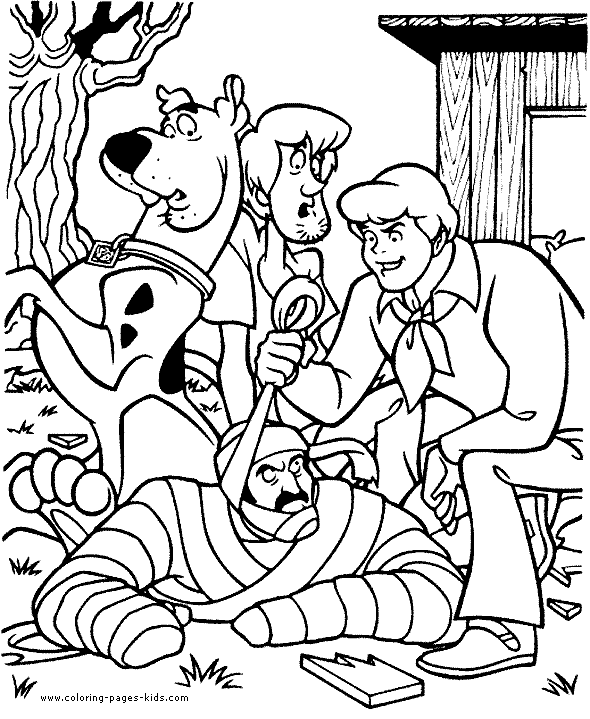 Scooby Doo color page - Cartoon Color Pages - printable cartoon