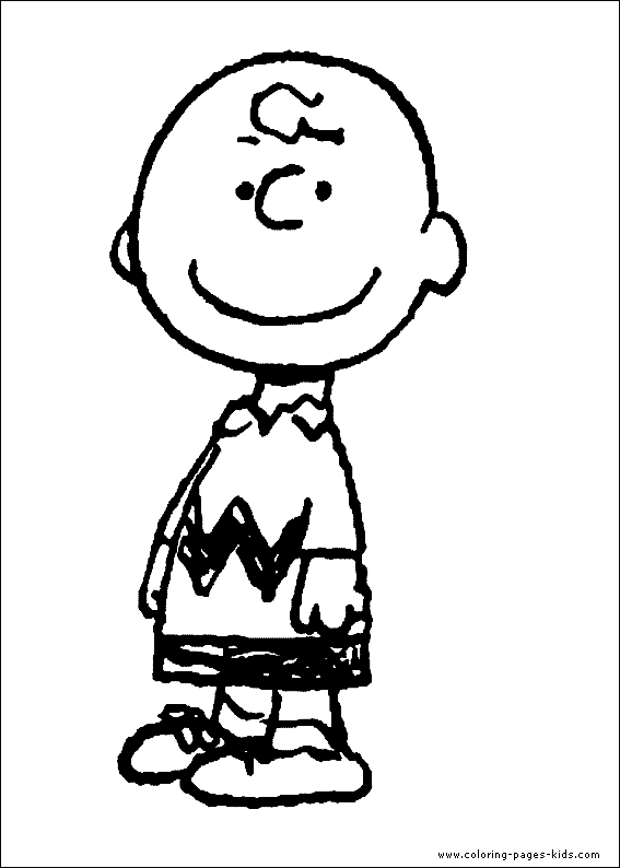 Snoopy color page - Coloring pages for kids - Cartoon characters