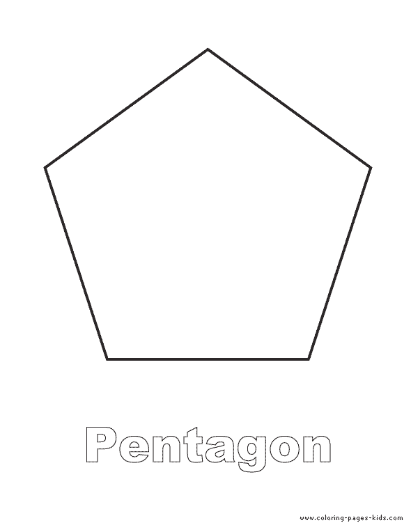 Educational shapes coloring page