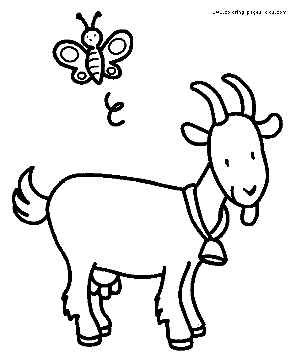 free coloring pages goats