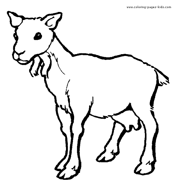 printable goat coloring pages