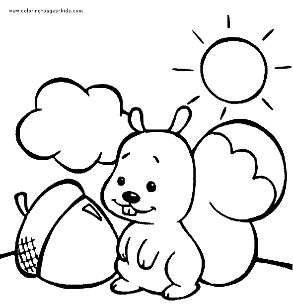 nut coloring page