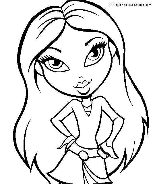 Bratz Coloring Pages - Free Printable Colouring Pages for kids to print and  color in