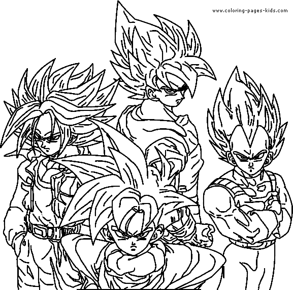 Dragon Ball Z Color Page Coloring Pages For Kids Cartoon Characters Coloring Pages Printable Coloring Pages Color Pages Kids Coloring Pages Coloring Sheet Coloring Page