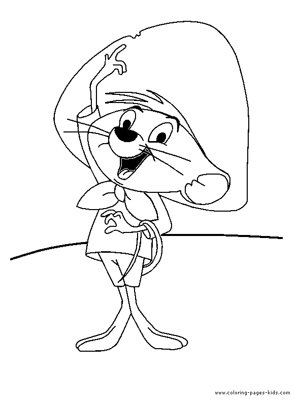 Speedy Gonzales Looney Tunes Color Art Model Sheet Character