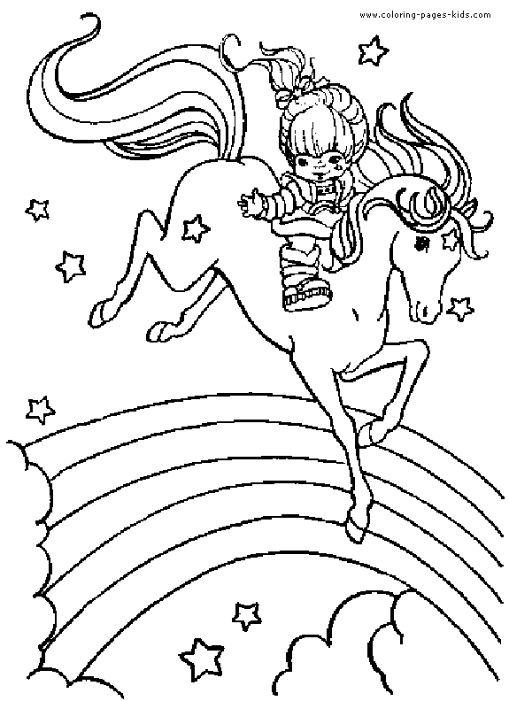rainbow brite coloring pages
