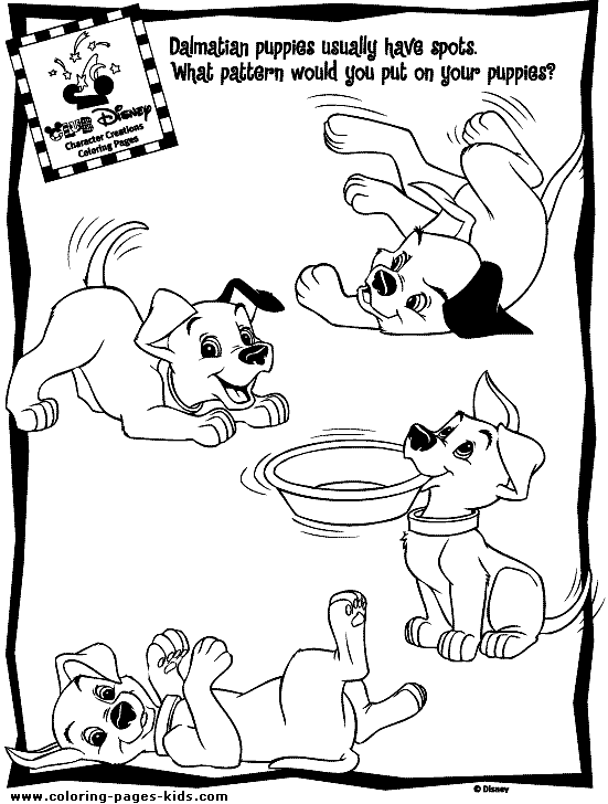 101 dalmatians coloring pages to print