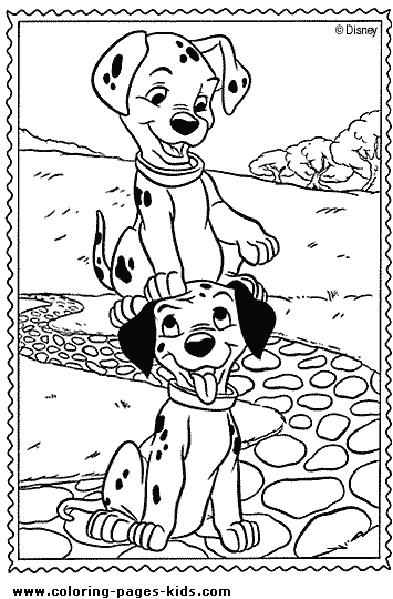101 dalmatians coloring pages to print
