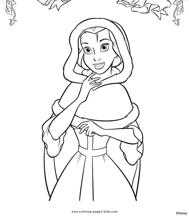 beauty and the beast coloring page beast