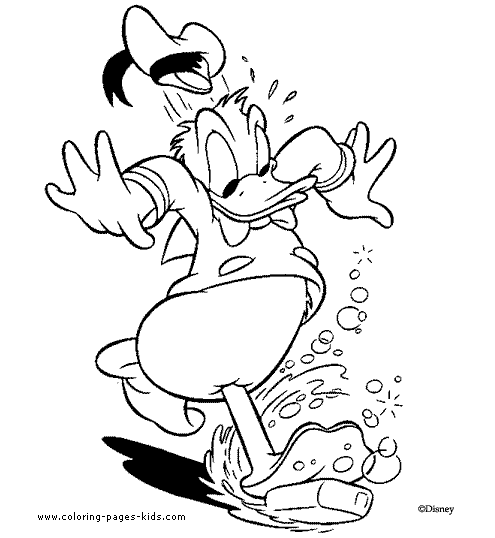 donald duck and daisy coloring pages