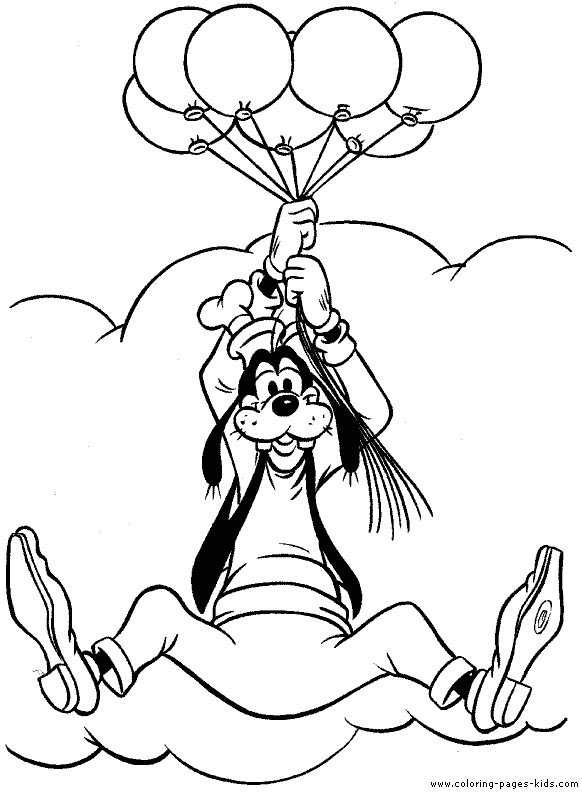 goffy coloring pages