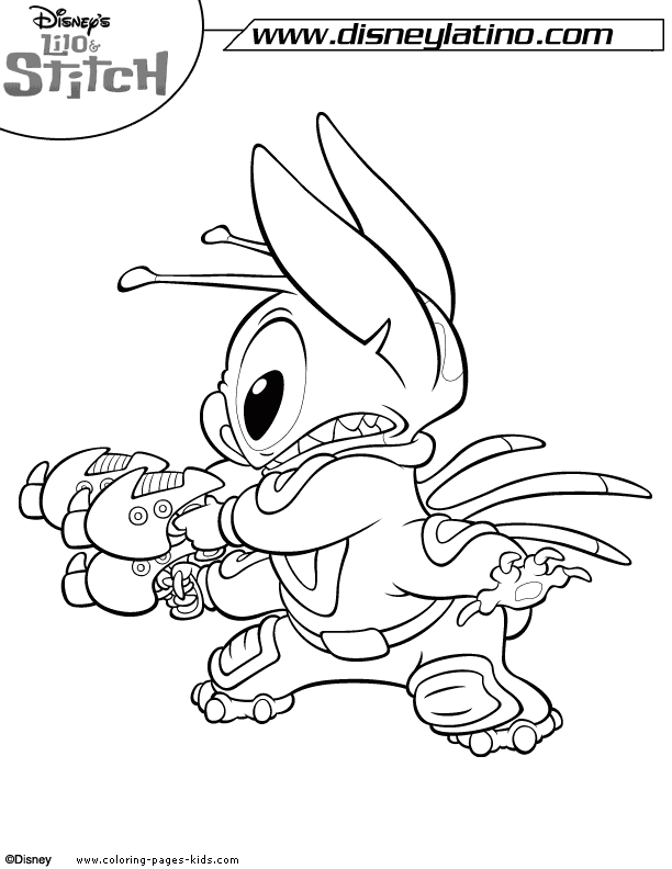 disney stitch coloring pages print