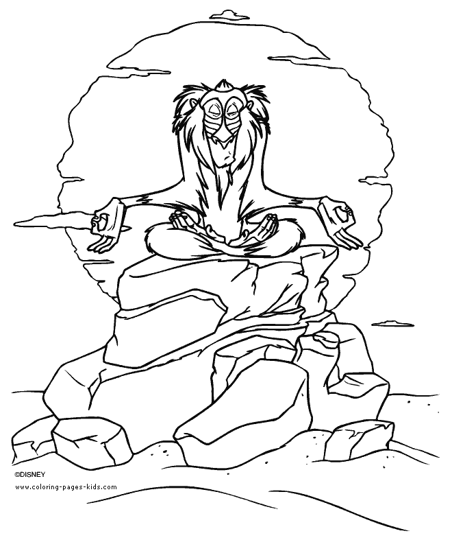 Disney The Lion King Mess Free Coloring Pages! 