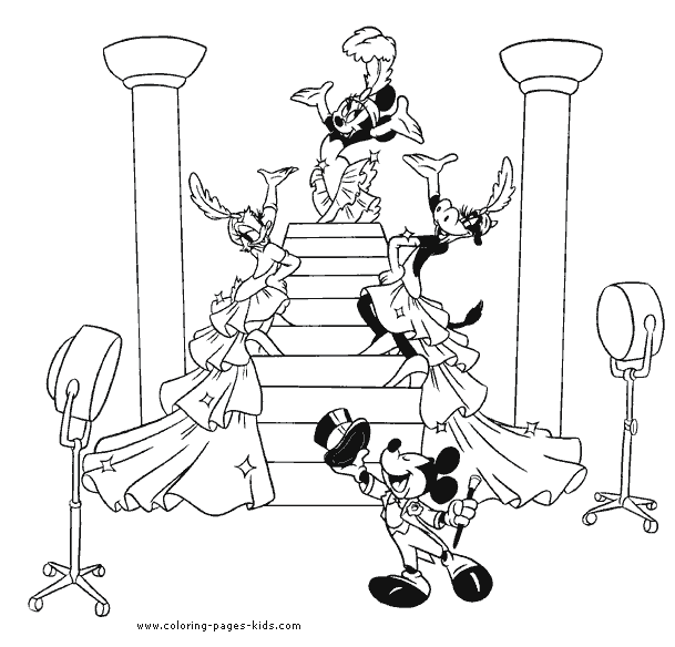 disney mickey coloring characters