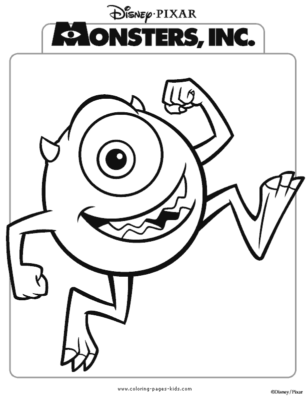 Explore the World of Monsters Inc. with Printable Coloring Pages for Kids