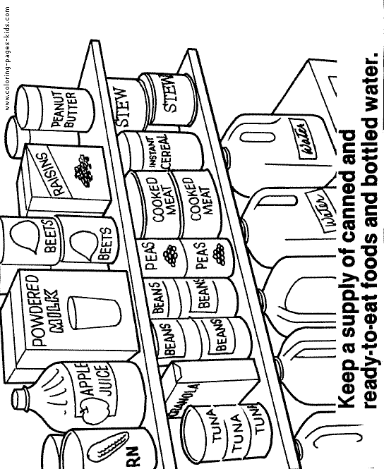 kitchen safety for kids coloring pages