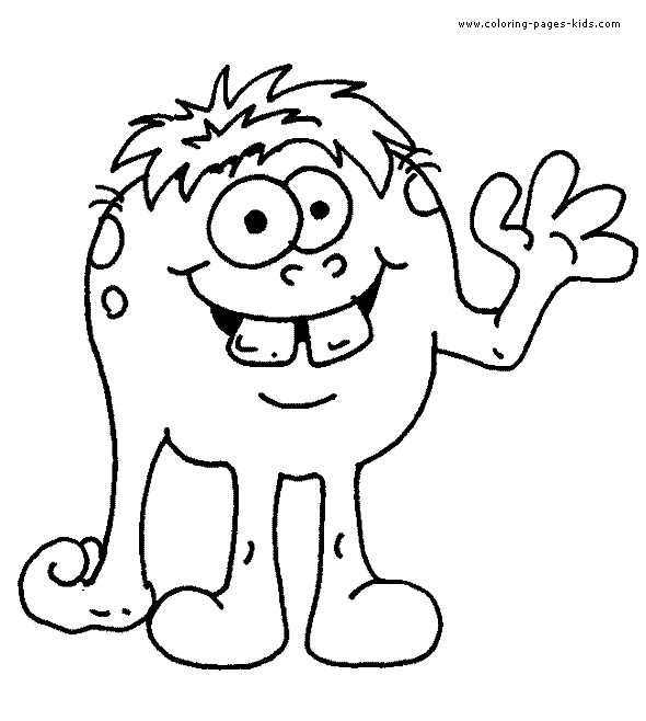 funny monster coloring pages