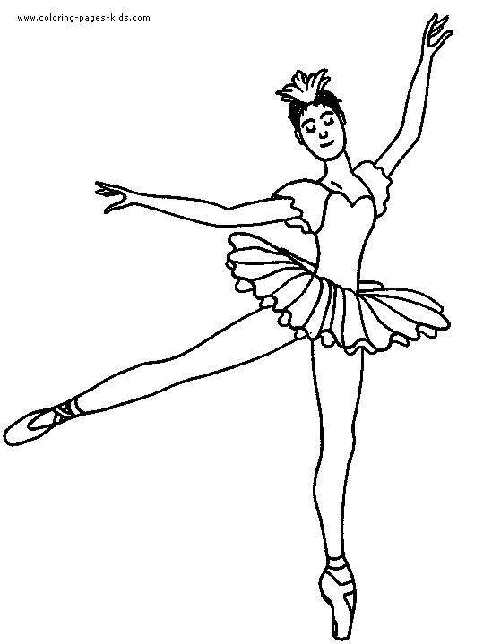 ballet dancers coloring page